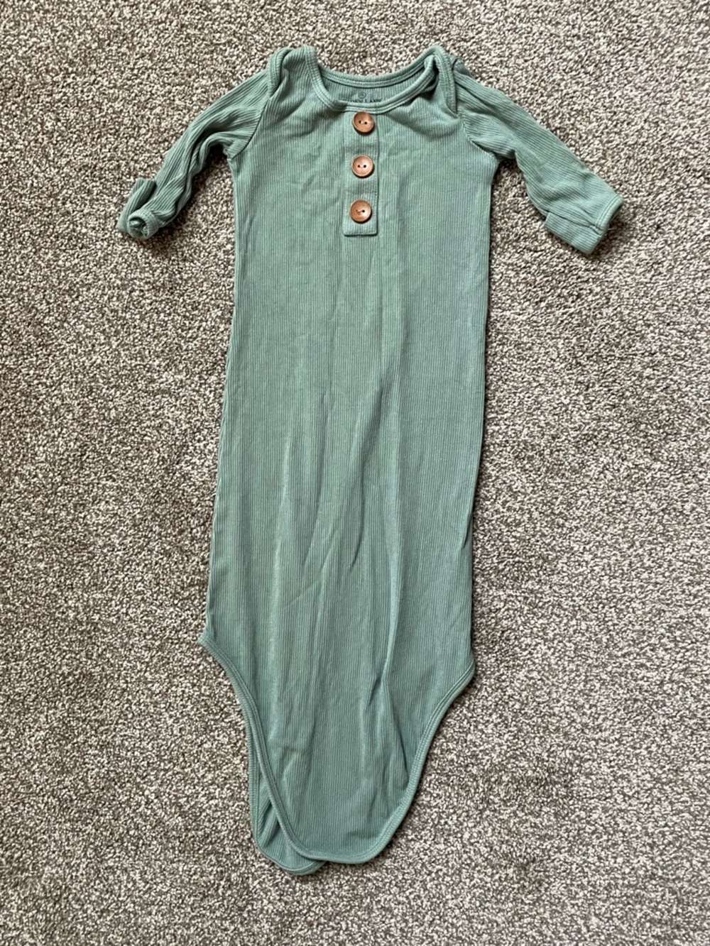 Caden Lane Green Baby Knot Gown